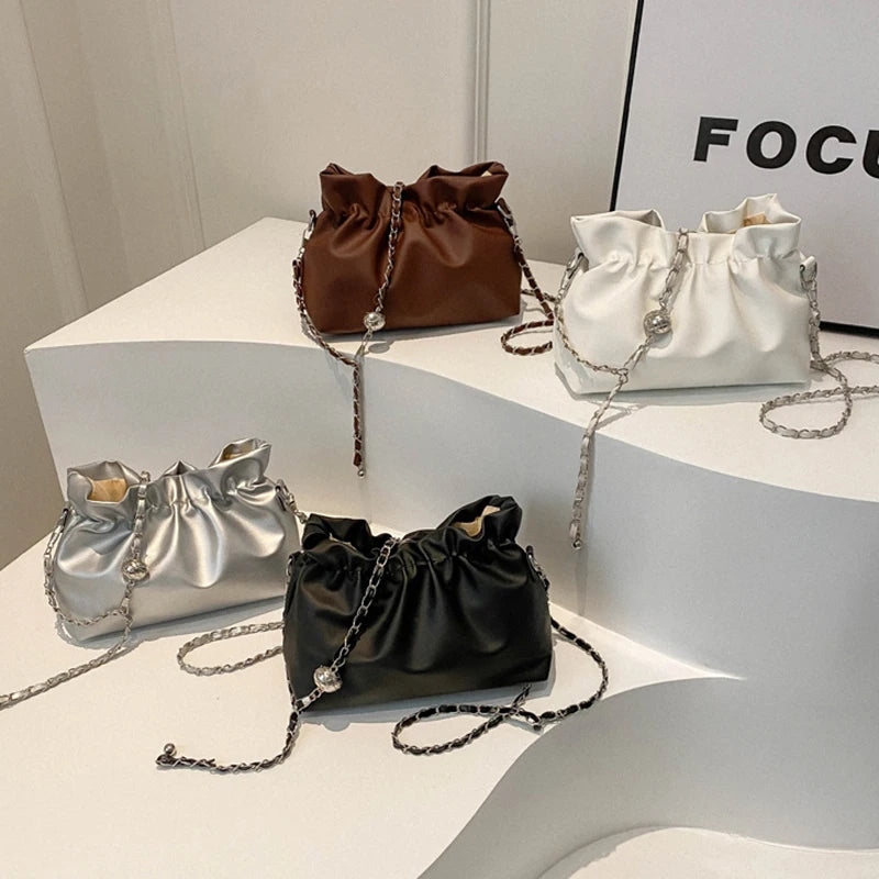 Chic Chain Bucket Bag – Women's Crossbody & Shoulder Bag