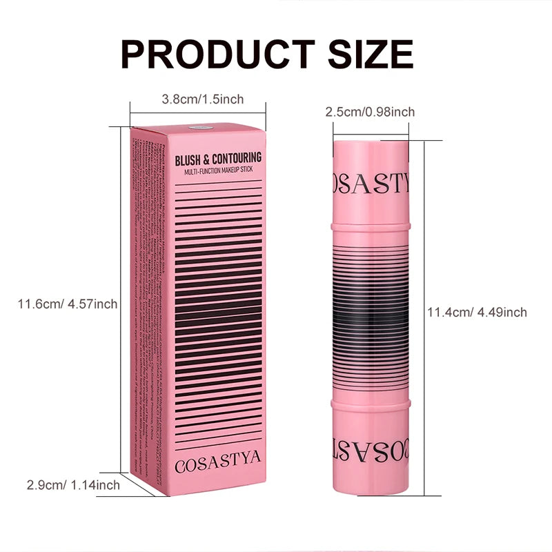 6-Shade Blush & Contour Cream Stick – Waterproof Concealer & Highlighter for a Flawless Finish