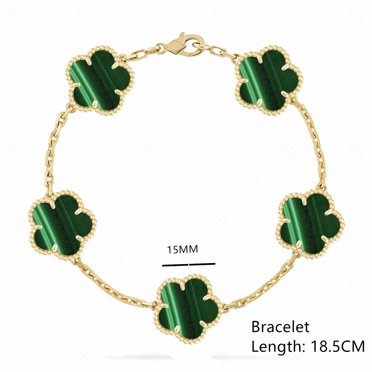 Lucky Clover Natural Mother of Pearl Bracelet & Necklace – Gold & Silver