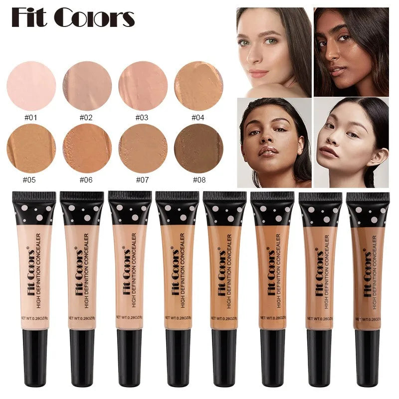 Fit colos Full Coverage Concealer & Liquid Foundation – Moisturizing, Dark Circle Corrector for All Skin Types