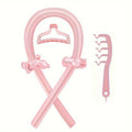 5pcs Styling Set 4-in-1 Heatless Curling Set Hair Stick Headbands Clips Wide Toothed Hair Comb for DIY Styling Nanasbeautyholic