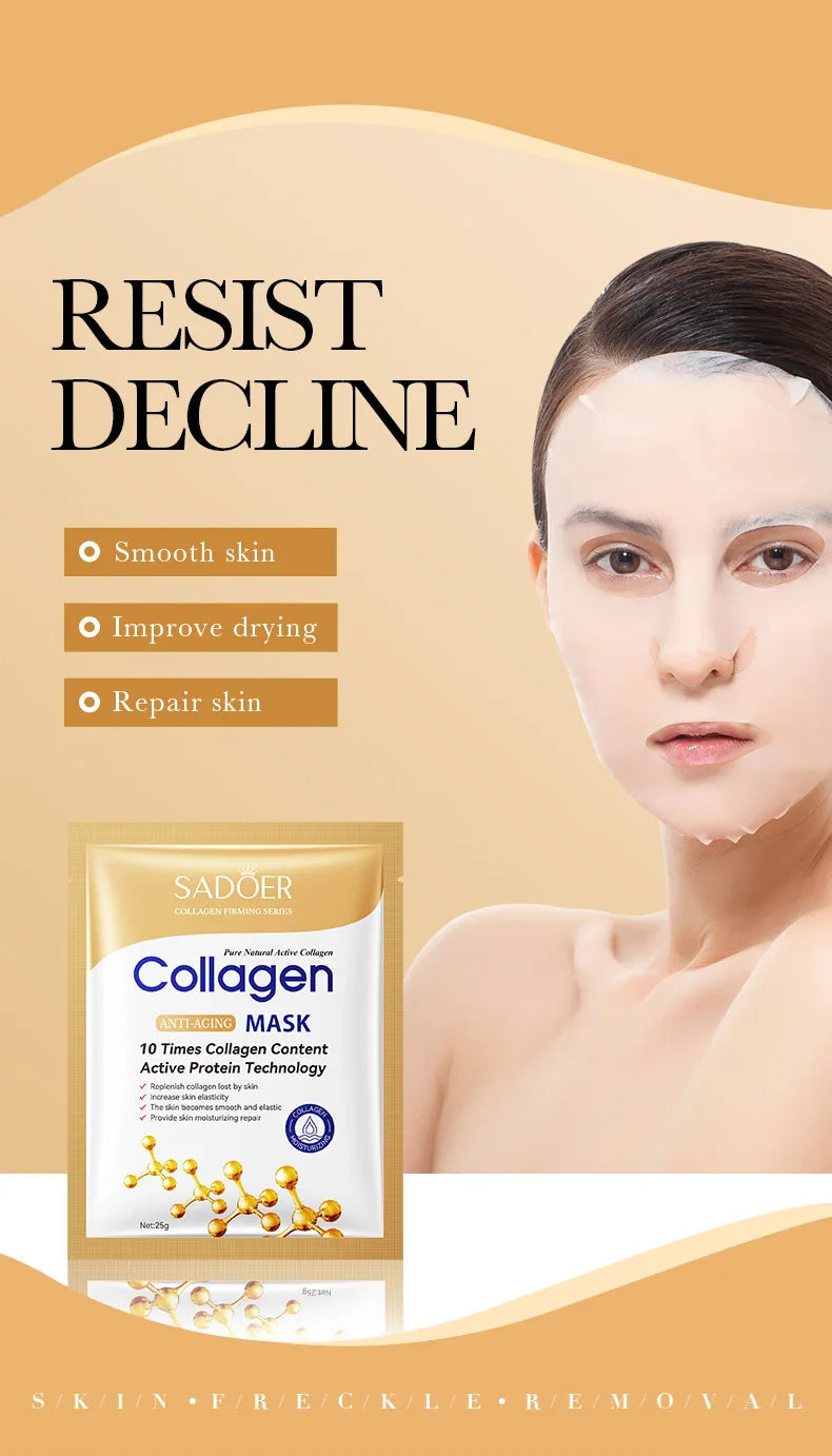 20pcs Hyaluronic Acid Collagen Face Mask skincare Moisturizing Firming Hydrating Facial Masks Sheet Mask Korean Skin Care Nanasbeautyholic