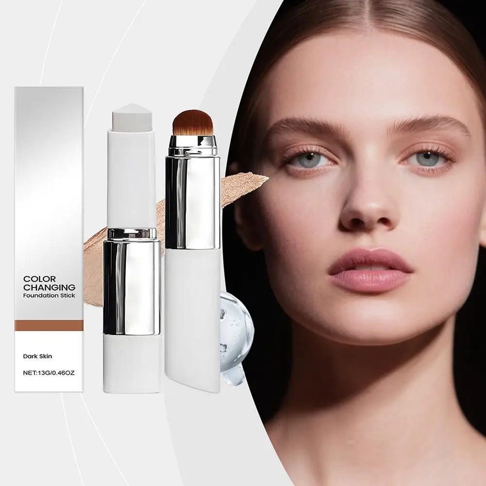 2-in-1 Color-Changing Foundation Stick | Moisturizing & Brightening | All Skin Types