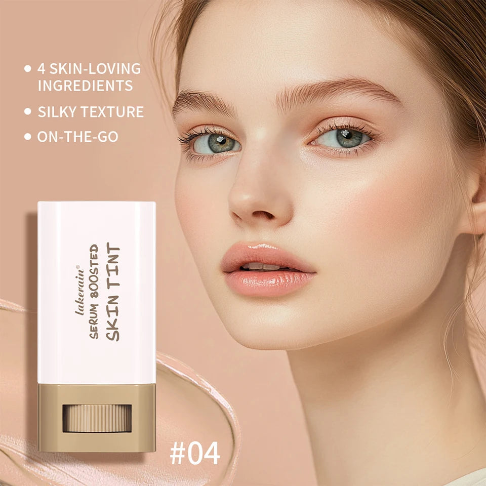 Skin Tint Stick Waterproof Nourishing Solid Tinted Serum Foundation Skin Tint Balm Face Tinted Face Contour Stick Makeup Nanasbeautyholic