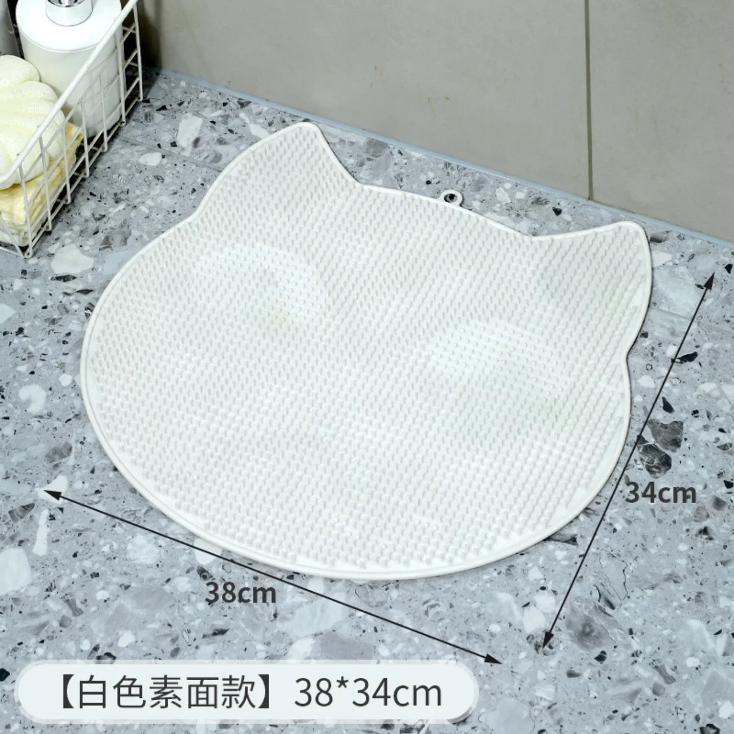 1pc Exfoliating Shower Massage Brush Silicone Back Massager Foot Scrubber Bathroom Non-slip Bath Mat Body Cleaning Bathing Tools Nanasbeautyholic