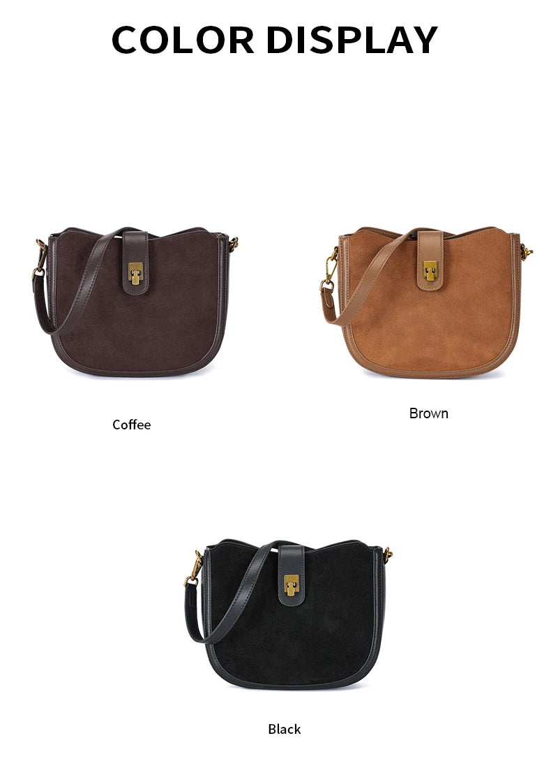 Genuine Cowhide Leather Shoulder Bag – Soft, Structured & Timeless