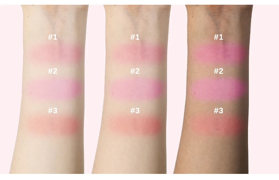 Professional Makeup Powder Blush 12HR Wear Vegan Formula Blusher Makeup Blush in Bar Cosmetics Palette Powder Pink Cream Face Nanasbeautyholic