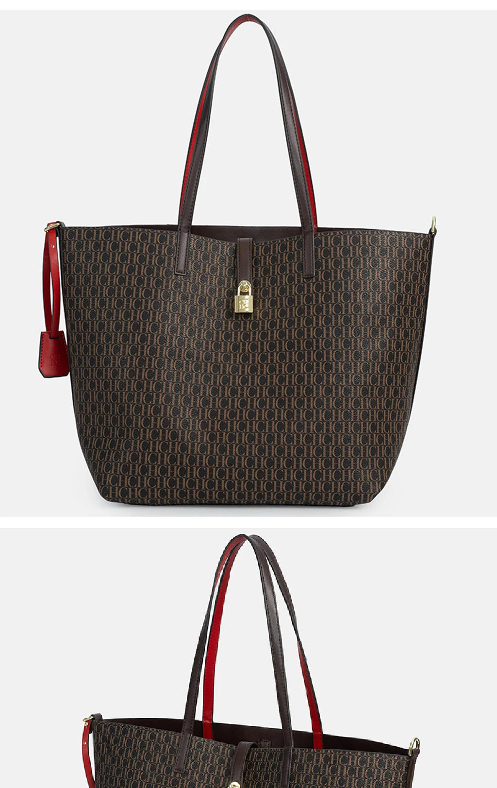 CH Elegant Light Luxury Practical With Bags Pure Color Simple Large Capacity Casual Resistant Brand Women's Bag Shoulder Bag Nanasbeautyholic