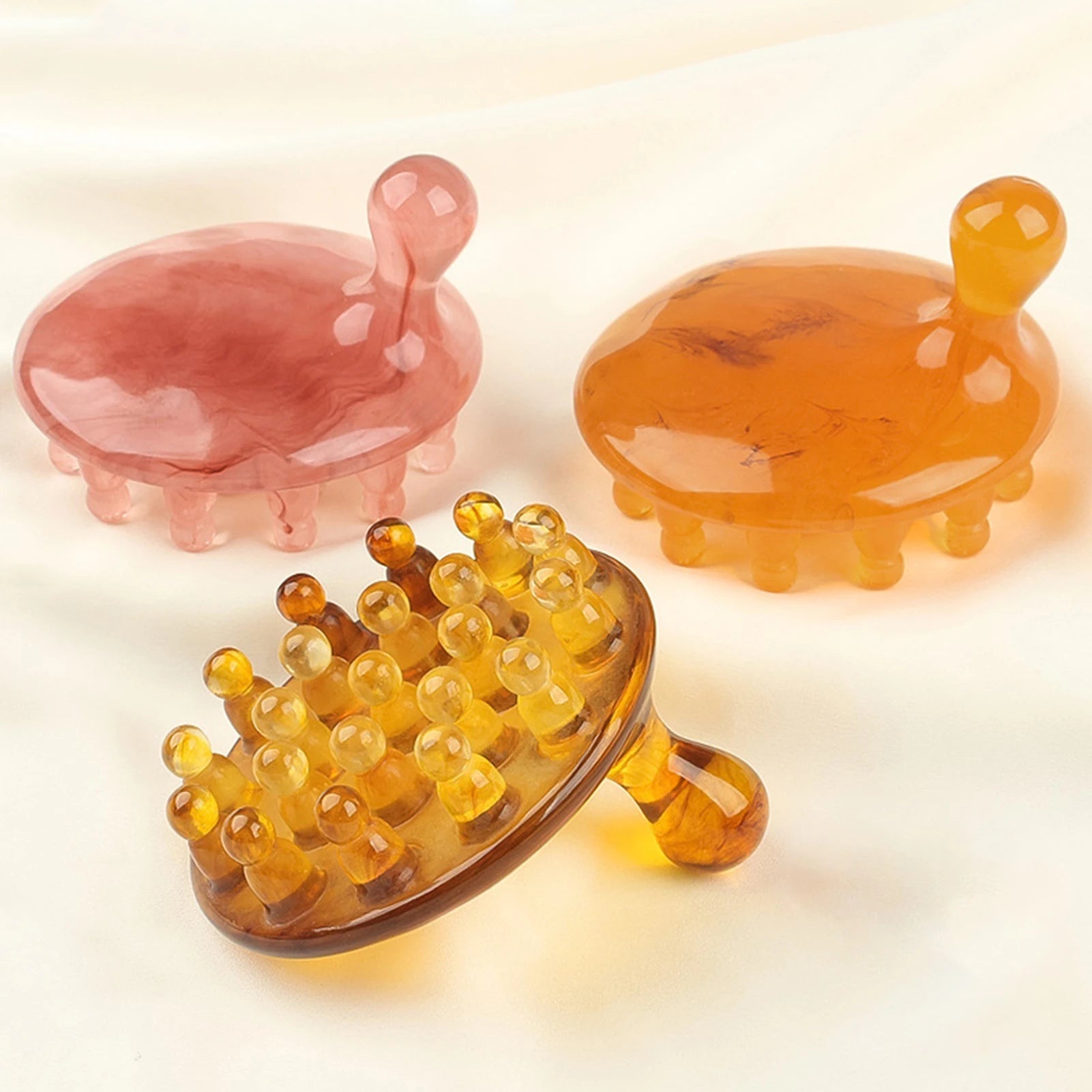 Resin Scalp Massage Comb Cellulite Lymphatic Drainage Massager for Muscles Back Neck Shoulder Relaxation Massager Nanasbeautyholic