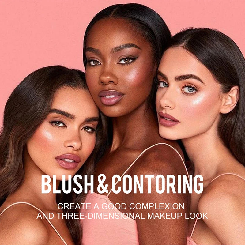 6-Shade Blush & Contour Cream Stick – Waterproof Concealer & Highlighter for a Flawless Finish