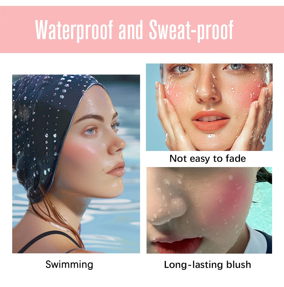 Professional Makeup Powder Blush 12HR Wear Vegan Formula Blusher Makeup Blush in Bar Cosmetics Palette Powder Pink Cream Face Nanasbeautyholic
