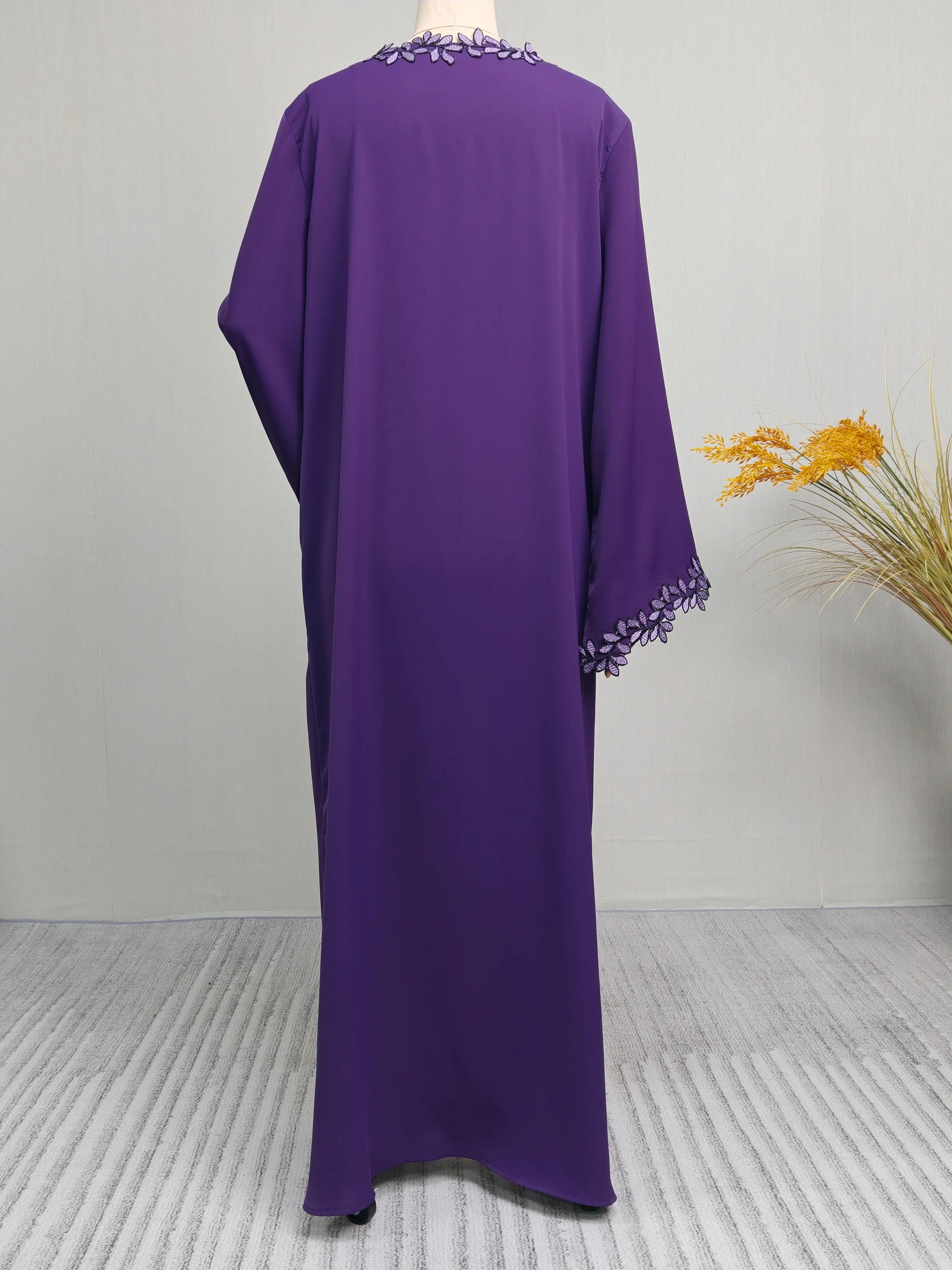 Elegant Embroidered Abaya | Loose Fit Modest Dress for Women