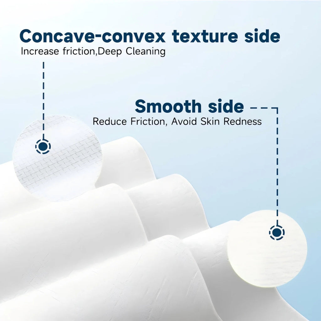 50pcs 26X30cm Thick Disposable Face Towels, Wet and Dry Use Facial Towelettes,Facial Towels for Makeup Remover Nanasbeautyholic