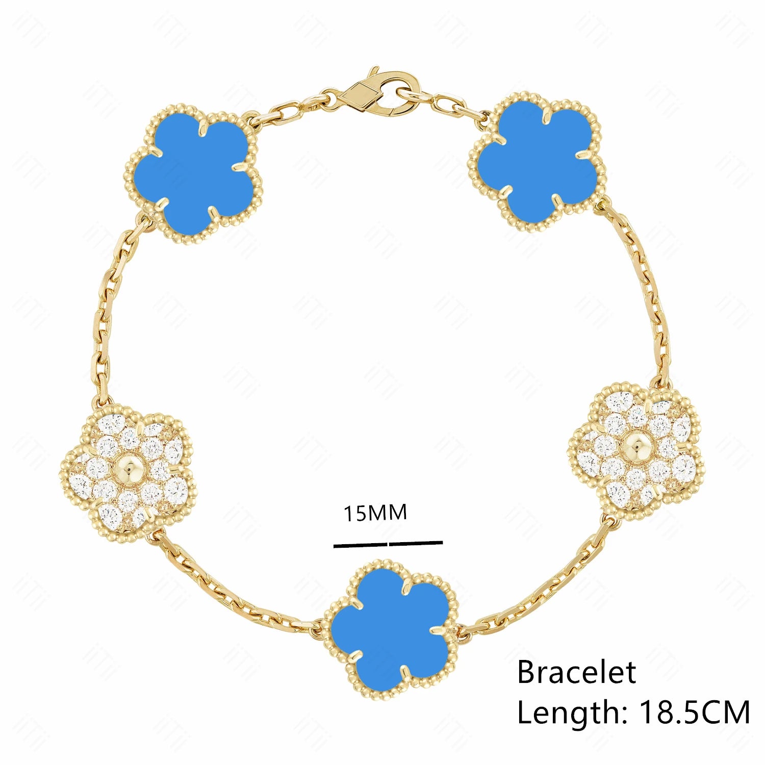 Lucky Clover Natural Mother of Pearl Bracelet & Necklace – Gold & Silver