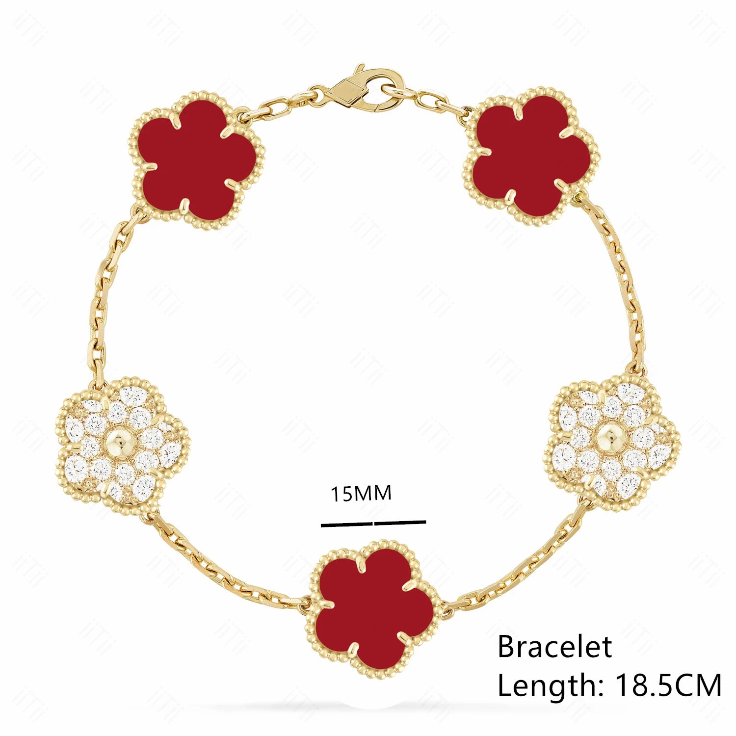 Lucky Clover Natural Mother of Pearl Bracelet & Necklace – Gold & Silver