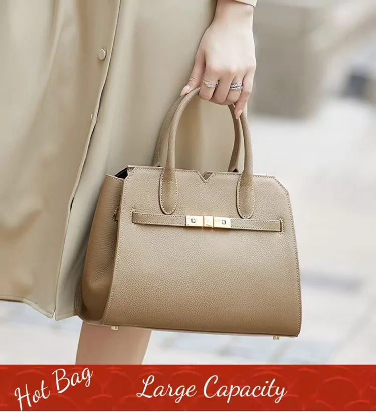 Hot ZOOLER Fashion Woman Bag Full Genuine Leather Shoulder Bags for Businesswomen Real Cow Handbags Purses Bolsa Feminina #wg383 Nanasbeautyholic
