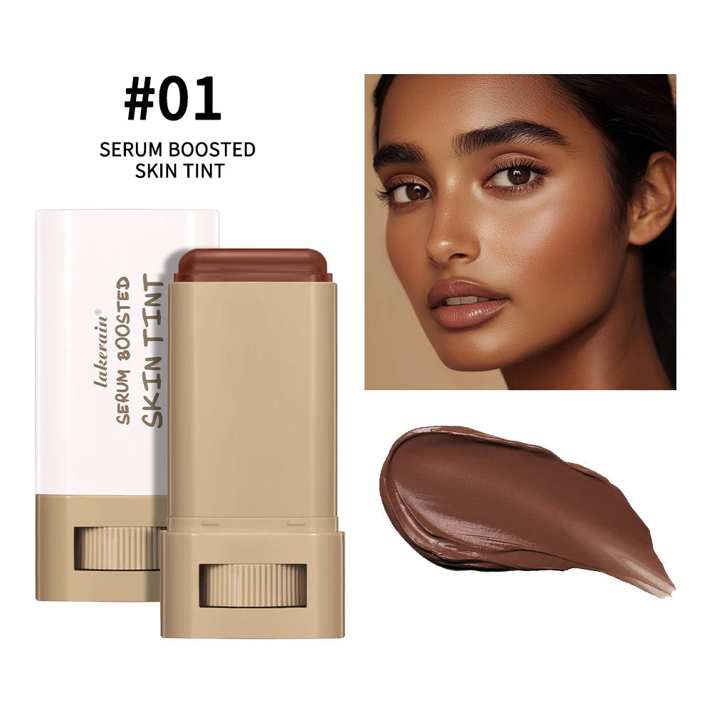 Skin Tint Stick Waterproof Nourishing Solid Tinted Serum Foundation Skin Tint Balm Face Tinted Face Contour Stick Makeup Nanasbeautyholic