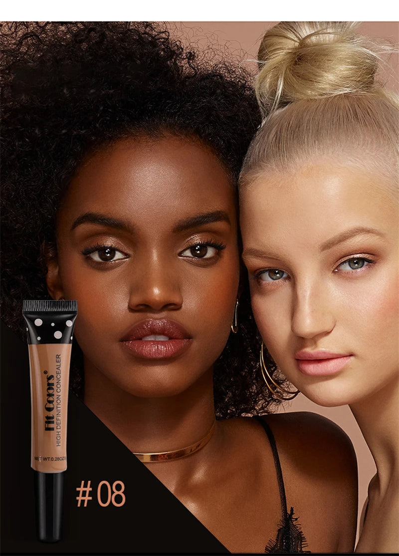 Fit Colors Full Cover Liquid Concealer BB Cream – Brightening, Waterproof & Natural Finish | 8 Shades