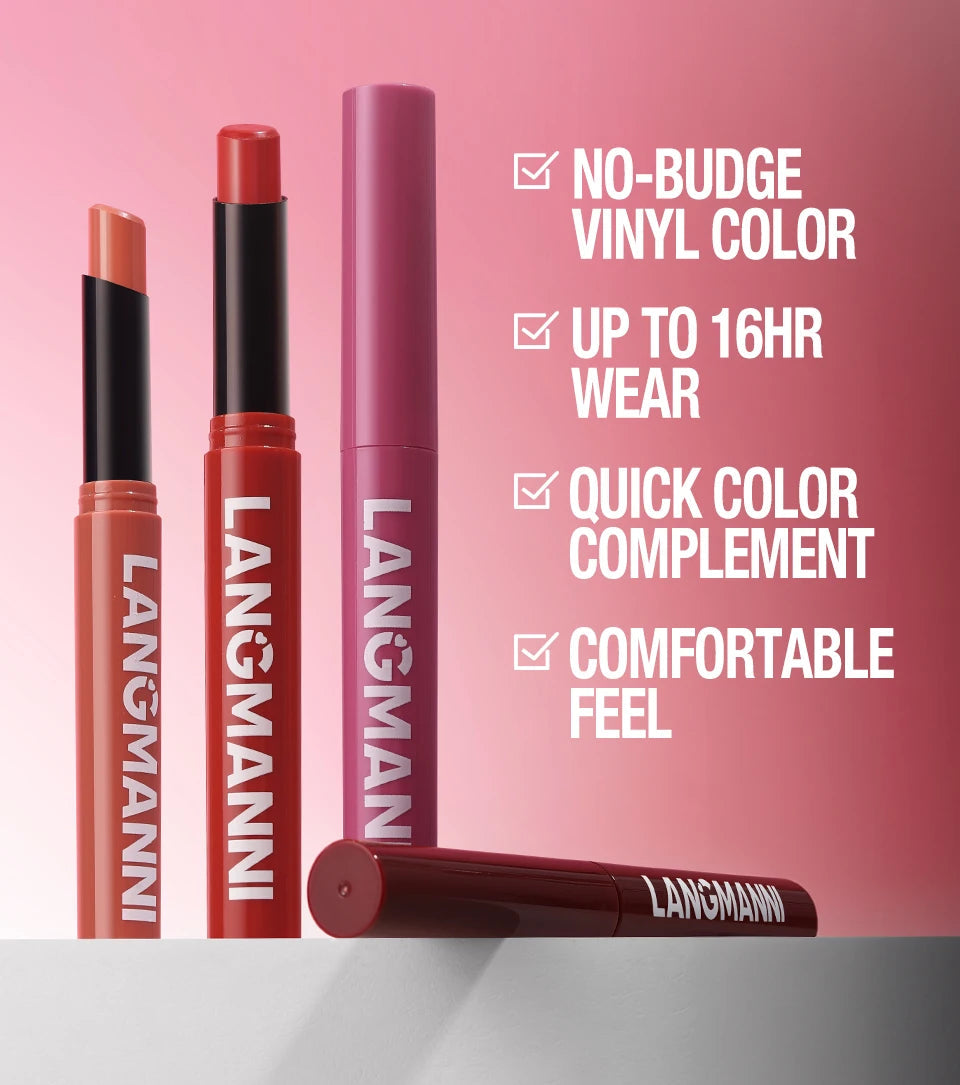 Integrated waterproof lipliner+lipstick lipstick lipstick set,no smudge,no fade,no cup,durable,easy to create a perfect makeup! Nanasbeautyholic