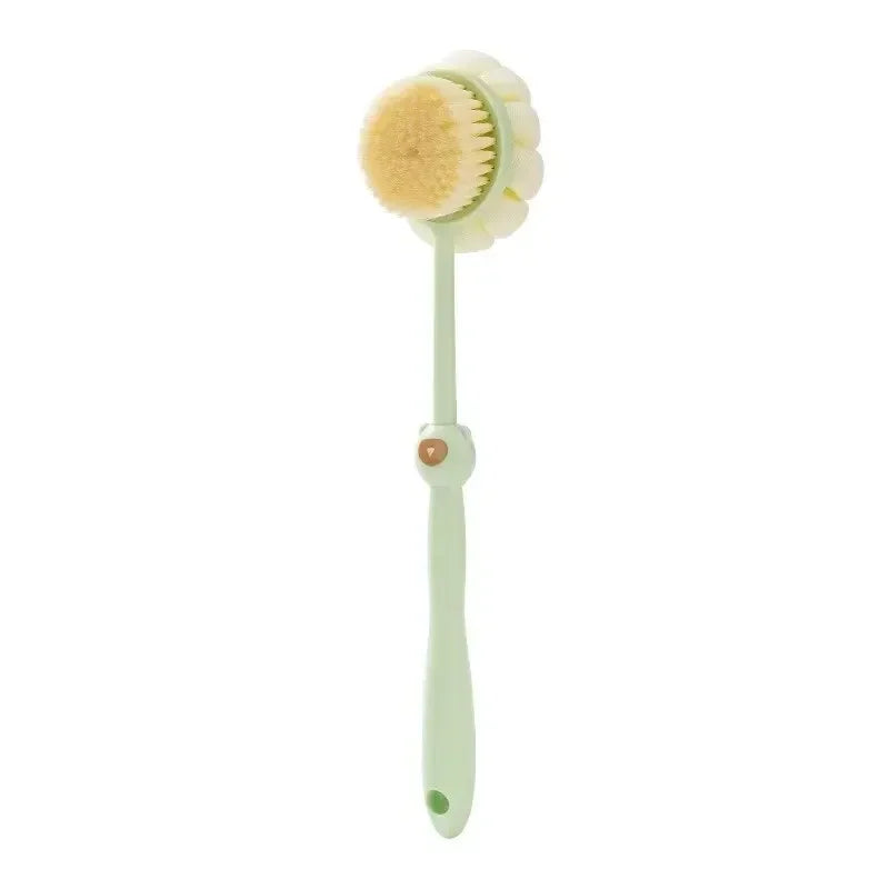 Bath Brush Back Body Bath Shower Sponge Scrubber Brushes With Handle Exfoliating Scrub Skin Massager Exfoliation Bathroom Brush Nanasbeautyholic