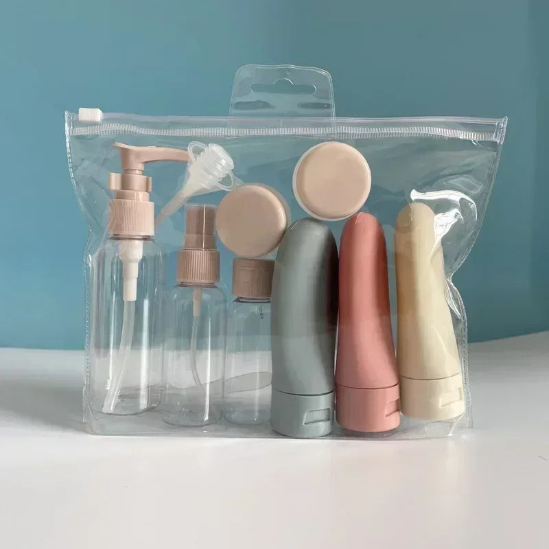 3/11Pcs Travel Bottles Set Refillable Cosmetic Containers Empty Spray Bottle