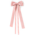 Korean Solid Color Ribbon Double Bowknot Hair Clips