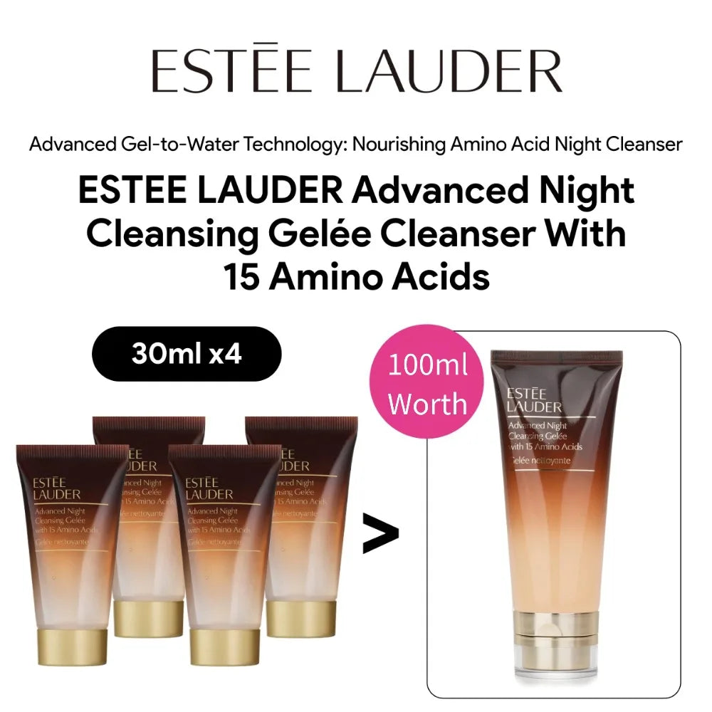 ESTEE LAUDER Advanced Night Cleansing Gelée Cleanser with 15 Amino Acids Sample 30ml ( Travel Size), Original Skin Care Beauty Nanasbeautyholic