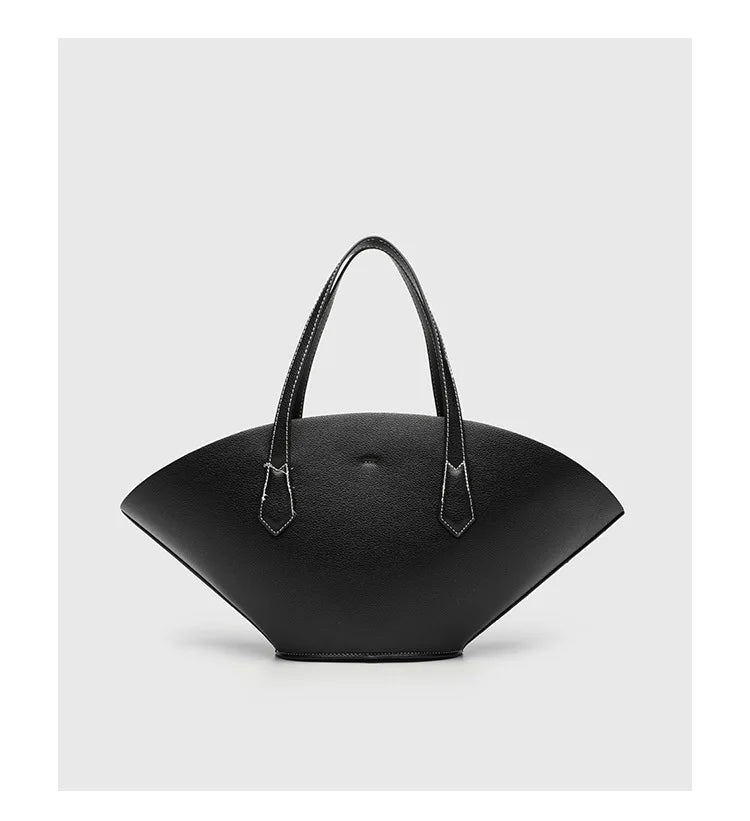 Vintage Shell-Shape Tote Bag – Large Capacity PU Leather Women's Shoulder Bag
