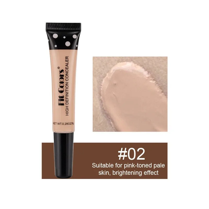 Fit colos Full Coverage Concealer & Liquid Foundation – Moisturizing, Dark Circle Corrector for All Skin Types