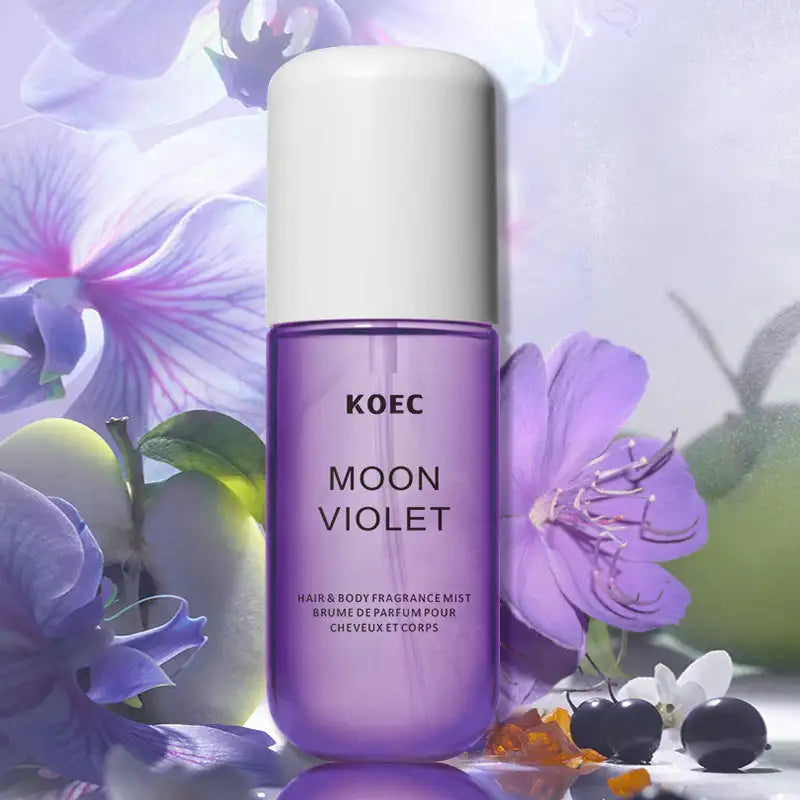 KOEC Moon Violet Hair & Body Fragrance Mist 50ml | Alcohol-Free Floral Perfume