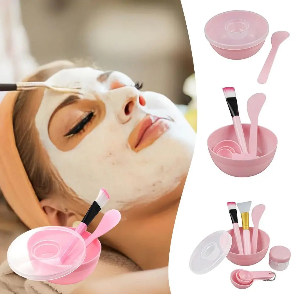 Durable DIY Face Mask Mixing Bowl Set Silicone with Bowl Brush Facemask Mixing Tool Mask Brushes Woman Facial Tools Nanasbeautyholic