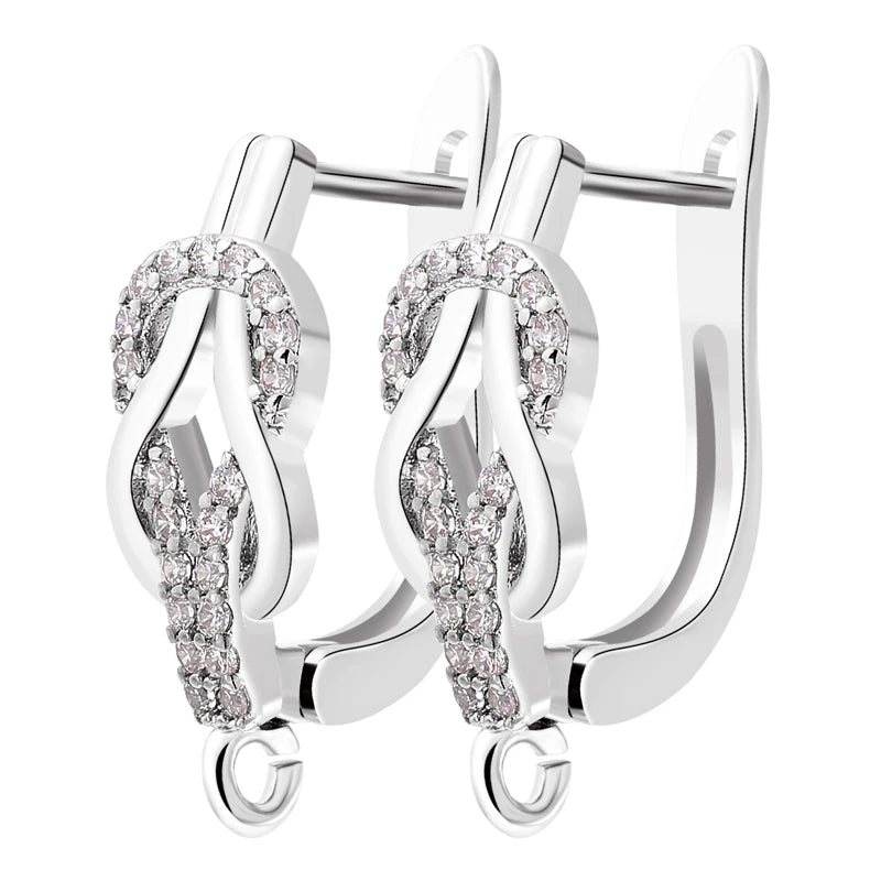 18K Gold Plated Zircon Earring Hooks for DIY Jewelry Making – Leverback Ear Wire Findings