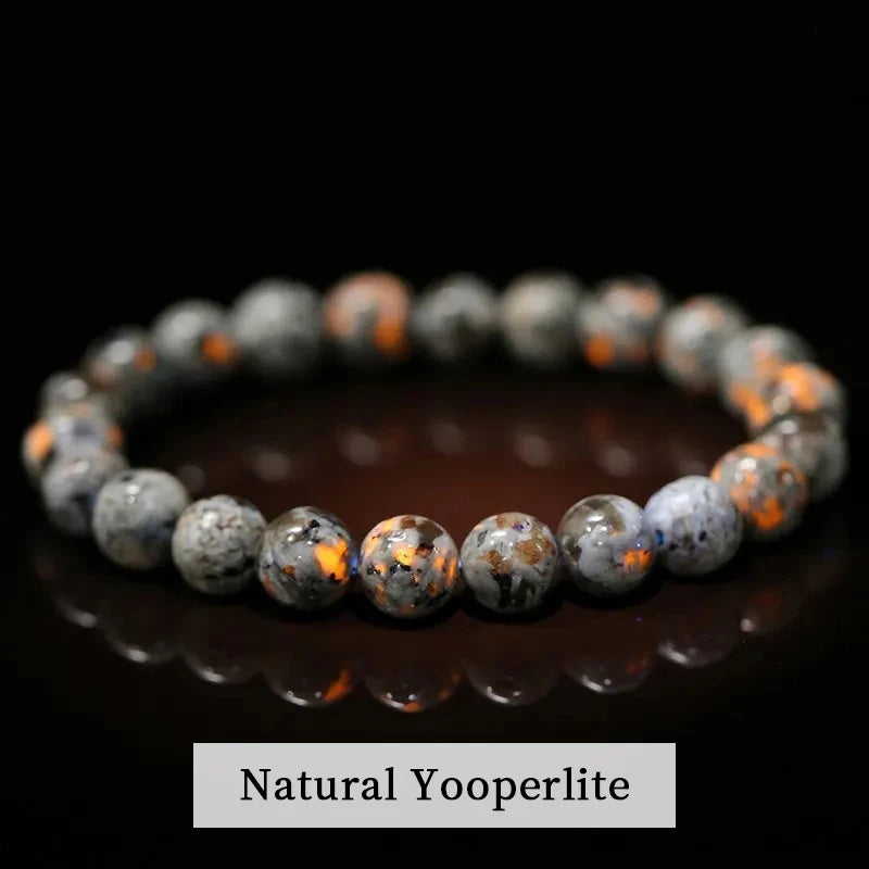 Natural Gemstone Bead Bracelet — Amethyst, Tiger Eye, Crystal, Agate & More | Reiki Healing Jewelry