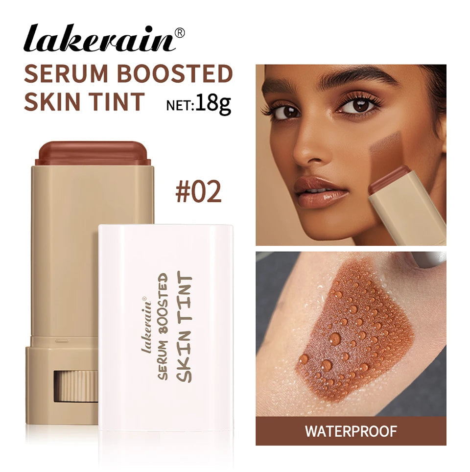 Skin Tint Stick Waterproof Nourishing Solid Tinted Serum Foundation Skin Tint Balm Face Tinted Face Contour Stick Makeup Nanasbeautyholic