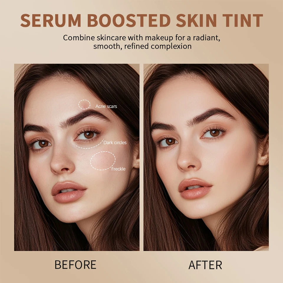 Skin Tint Stick Waterproof Nourishing Solid Tinted Serum Foundation Skin Tint Balm Face Tinted Face Contour Stick Makeup Nanasbeautyholic