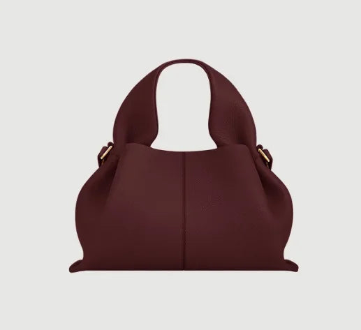 Genuine Leather Cloud Bag – Soft Dumpling Crossbody & Shoulder Tote