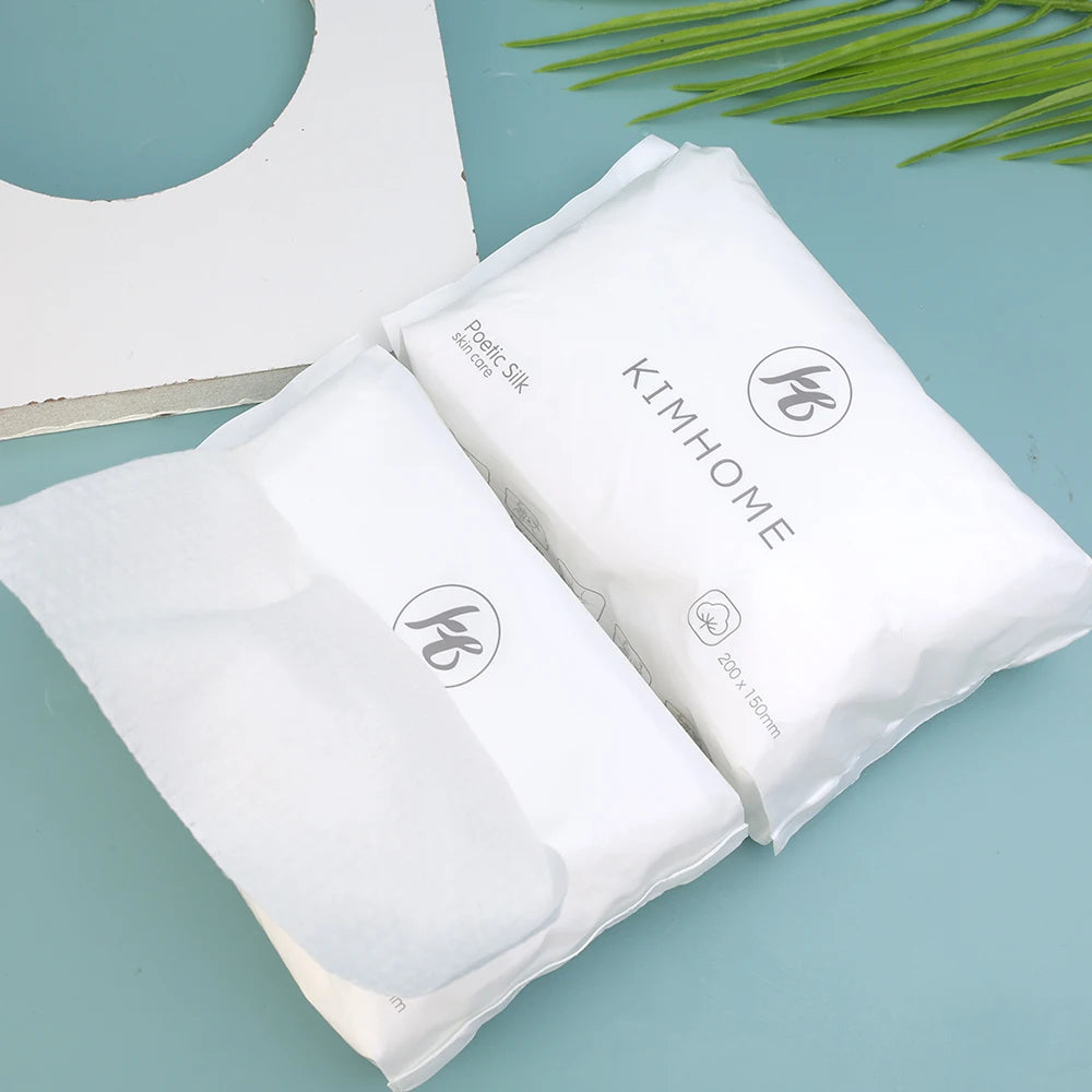 Disposable Cotton Face Towels – Soft Cleansing & Drying Wipes for Skincare, Travel & Bathroom