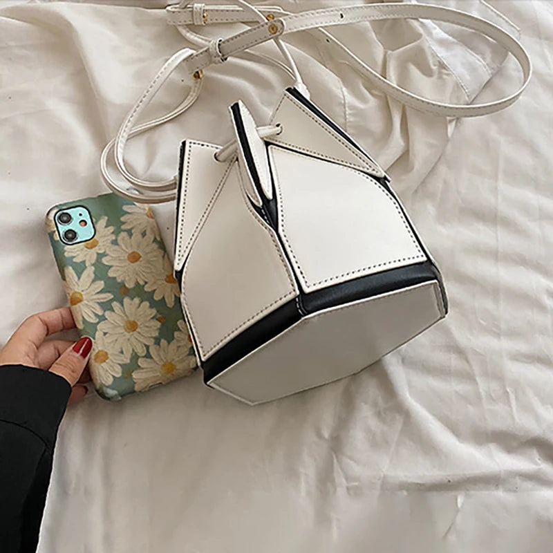 Foldable Bucket Bag – Women's Drawstring Crossbody & Shoulder Bag