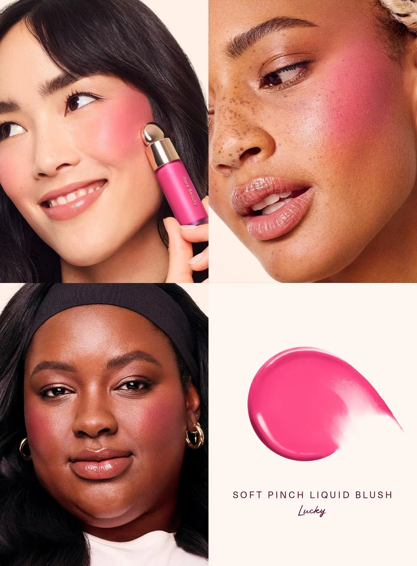 Rare Beauty Soft Pinch Matte Bouncy Cushiony Cream-to-powder Blush Airy And Lightweight Soft Pinch Liquid Blush Natural Flush Nanasbeautyholic