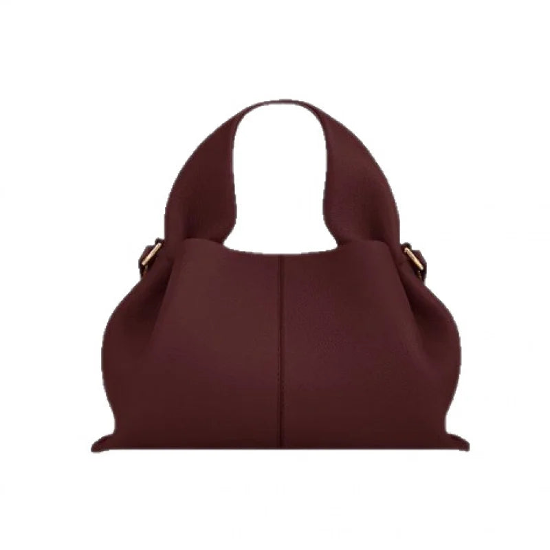 Genuine Leather Cloud Bag – Soft Dumpling Crossbody & Shoulder Tote