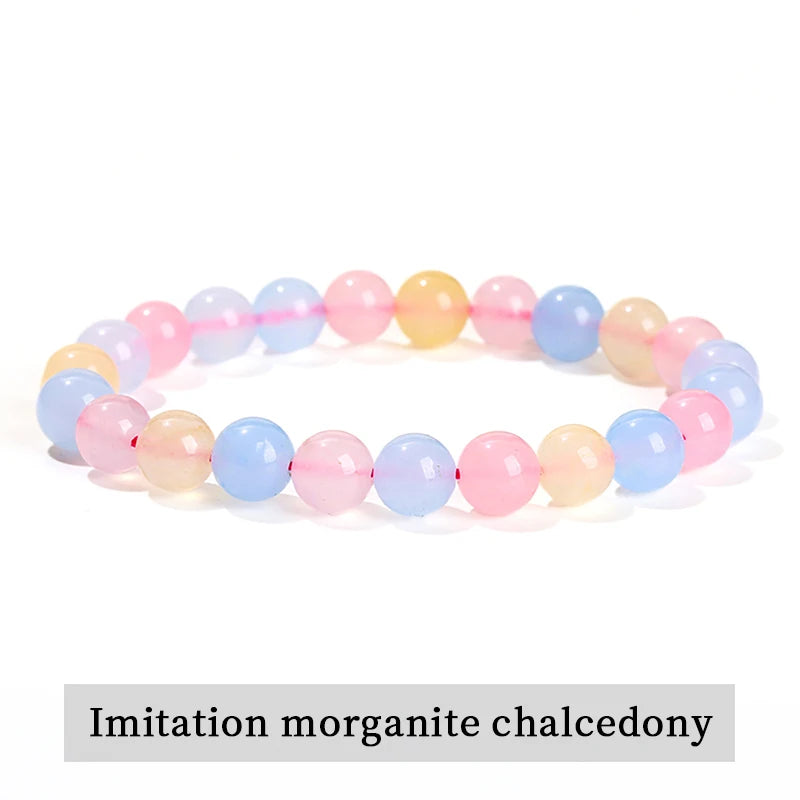 Natural Gemstone Bead Bracelet — Amethyst, Tiger Eye, Crystal, Agate & More | Reiki Healing Jewelry