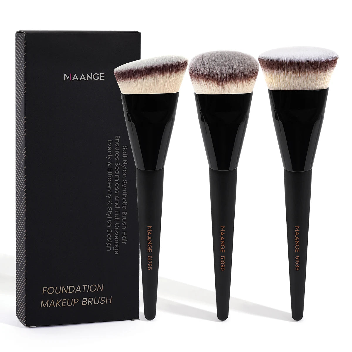 MAANGE 3pcs Makeup Brush Set , Soft , With Box Skin-friendly Makeup Tool for Beauty