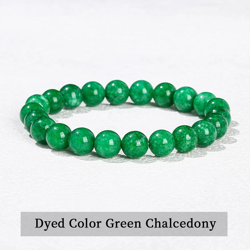 Natural Gemstone Bead Bracelet — Amethyst, Tiger Eye, Crystal, Agate & More | Reiki Healing Jewelry