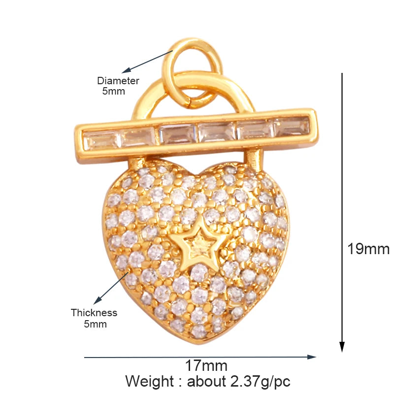 18K Gold Plated Rainbow Enamel Charm Pendant for DIY Jewelry Making – Necklace & Bracelet Findings