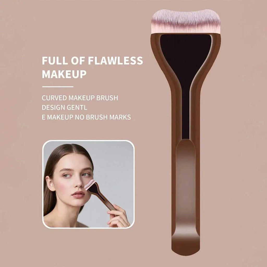 MAANGE 2pcs Foundation Makeup Brushes Set Ultra Thin Top Mask Brush For Liquid Cream Cosmetics Blending Beauty Tool Premium Gift Nanasbeautyholic