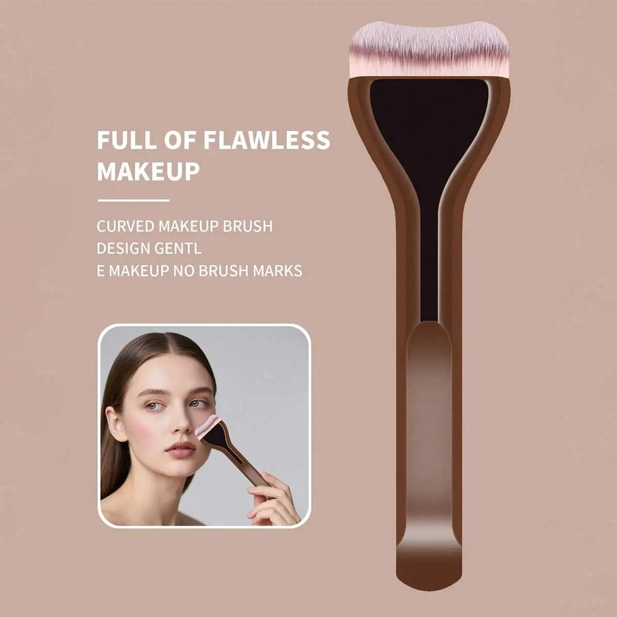 MAANGE 2pcs Foundation Makeup Brushes Set Ultra Thin Top Mask Brush For Liquid Cream Cosmetics Blending Beauty Tool Premium Gift Nanasbeautyholic