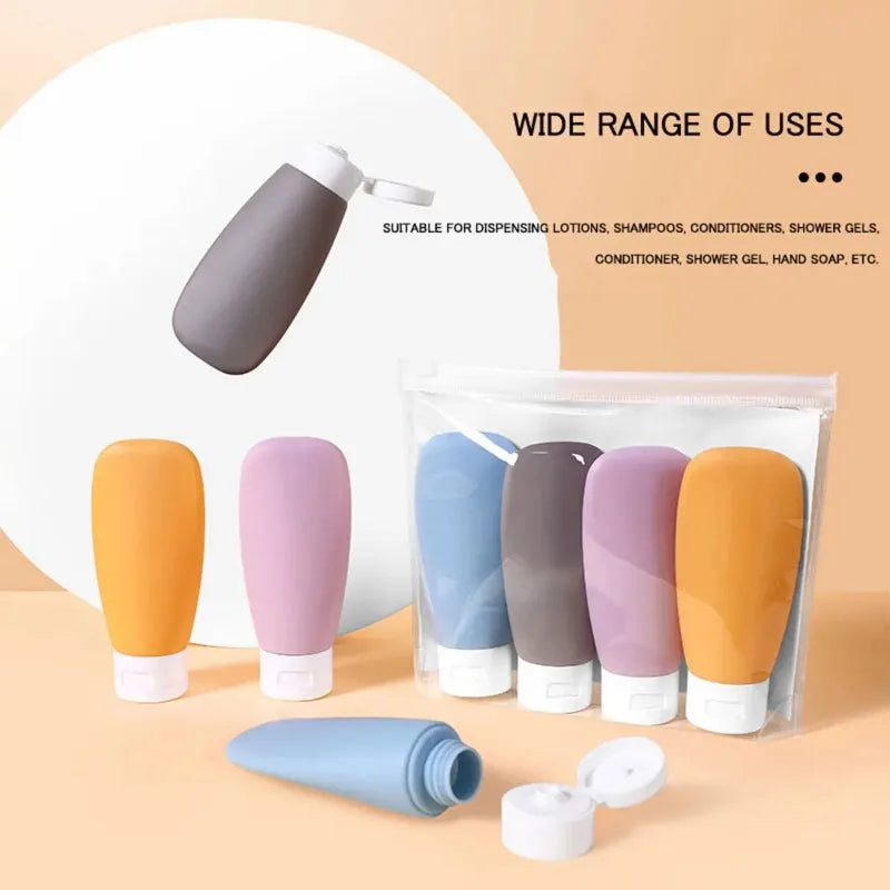 3/4Pcs Travel Botttles Set Refillable Bottle Cosmetic Containers 60ml