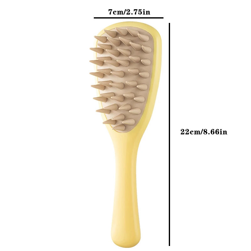 Long Handle Shampoo Brush Silicone Scalp Massage Comb Hair Washing Brush Head Massager Bath Brush Body Scrubber Hair Accessories Nanasbeautyholic