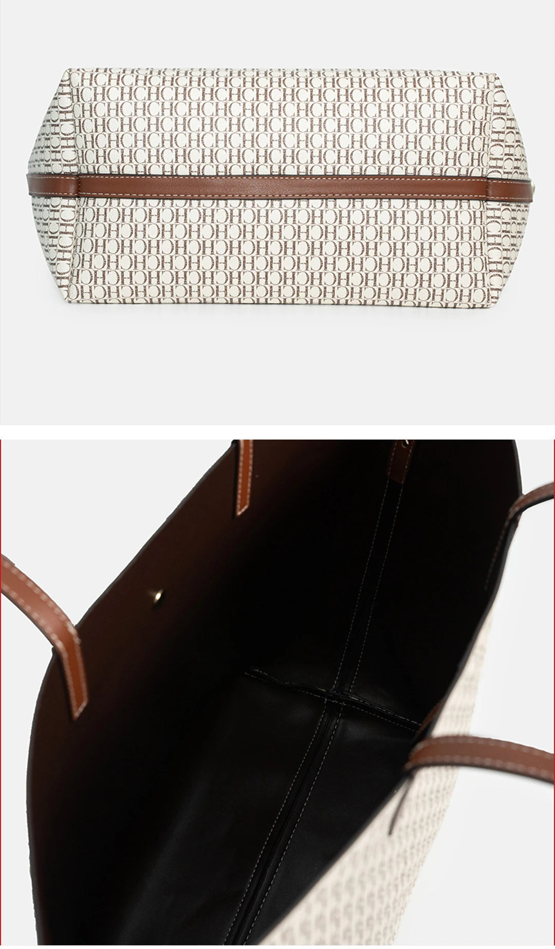 CH Elegant Light Luxury Practical With Bags Pure Color Simple Large Capacity Casual Resistant Brand Women's Bag Shoulder Bag Nanasbeautyholic