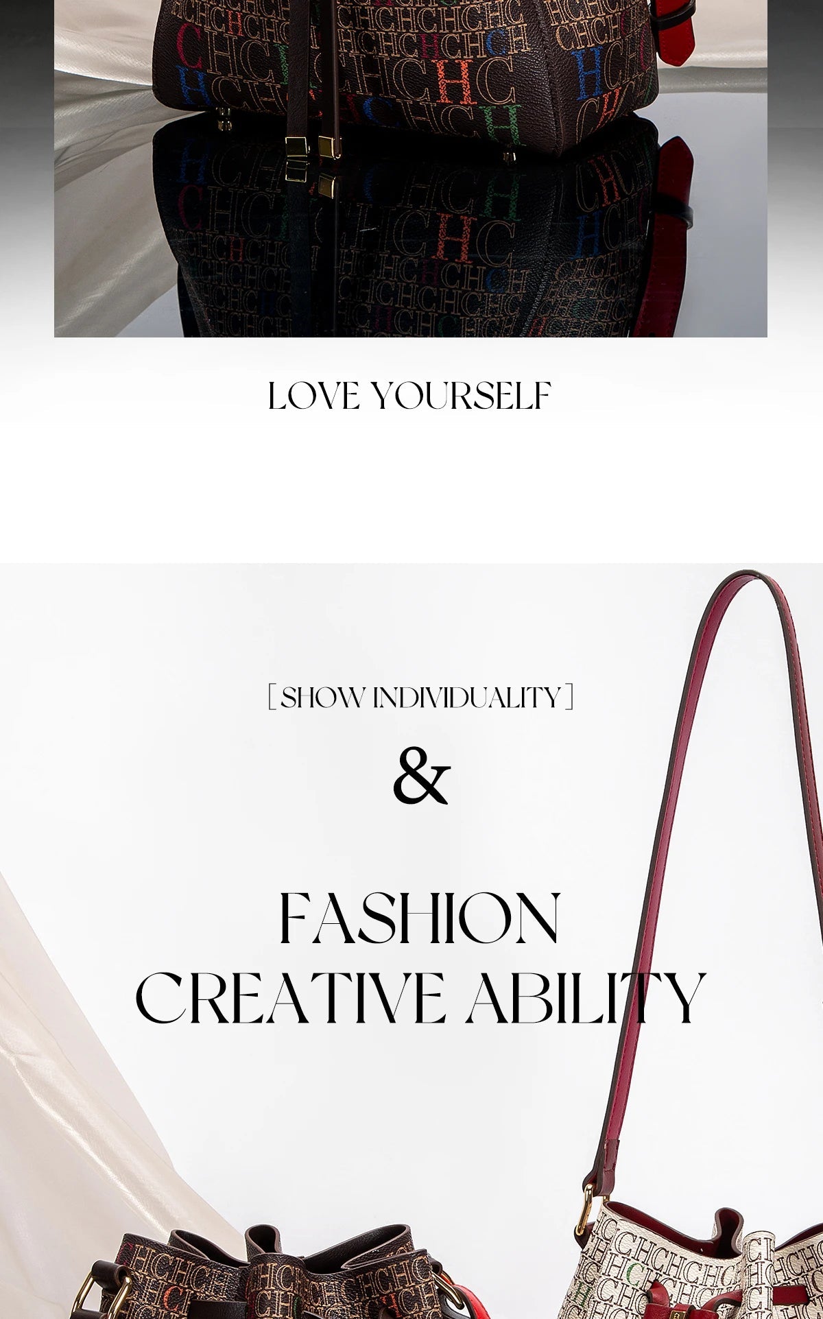 Luxury Classic Women's Handbag Bucket Bag Fashion PVC Printed Shoulder Luxury Brand Women Designer Wallet Classic Nanasbeautyholic